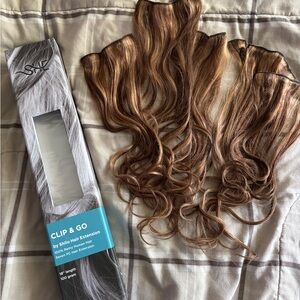 Clip & Go Brown Hair Extensions